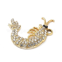 Alloy Rhinestone Pendants&nbsp;PALLOY-P313-12C-G