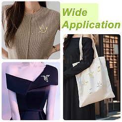 6Pcs 6 Styles Alloy Lapel Pins for Clothes&nbsp;JEWB-CJ0003-42