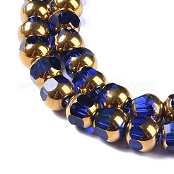 Electroplate Glass Beads Strands&nbsp;EGLA-Q128-04A-FP01