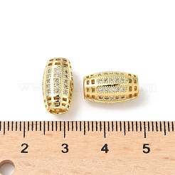 Brass Micro Pave Cubic Zirconia Beads&nbsp;KK-C104-05G