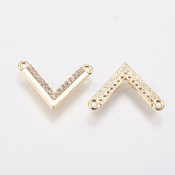 Brass Micro Pave Cubic Zirconia Charms&nbsp;X-KK-A144-035G