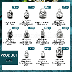 11 Styles Tibetan Style Cord Ends&nbsp;FIND-PH0028-87