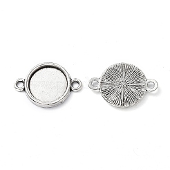 Tibetan Style Alloy Cabochon Connector Settings&nbsp;X-TIBE-M022-10AS
