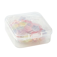 50Pcs Opaque Resin Cabochons&nbsp;RESI-FS0001-57