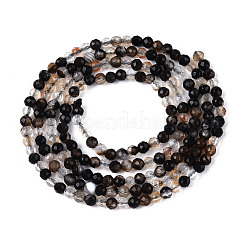 Natural Black Agate Beads Strands&nbsp;G-T143-09