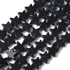 Synthetic Blue Goldstone Beads Strands&nbsp;G-F817-A07-01