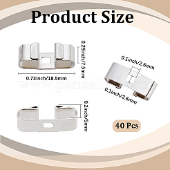40Pcs Iron Bolo Tie Slides Clasp Accessories&nbsp;FIND-CL0002-29