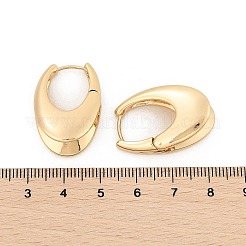Brass Hoop Earrings for Women&nbsp;LS-EJEW-U041-04G