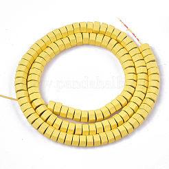 Spray Painted Non-magnetic Synthetic Hematite Beads Strands&nbsp;G-T116-27-24