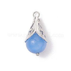 Cat Eye with Brass Pendants&nbsp;PALLOY-JF04275