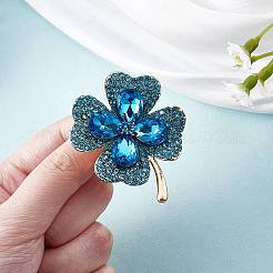Cubic Zirconia Clover Brooch Pin&nbsp;JBR105E