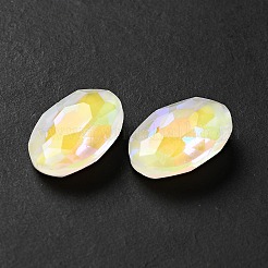 Mocha Fluorescent Style Glass Rhinestone Cabochons&nbsp;GGLA-M005-01A-001MK