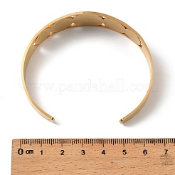 201 Stainless Steel Cuff Bangles for Women&nbsp;BJEW-F507-03G
