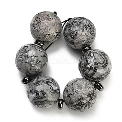 Natural Map Stone Beads Strands&nbsp;GG-CBA007A-D06-02