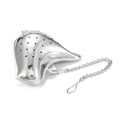 Tarnish Resistant Chick Shape Tea Infuser&nbsp;AJEW-P091-02P
