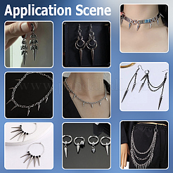 65Pcs 4 Styles 304 Stainless Steel Pendants&nbsp;STAS-BBC0009-10