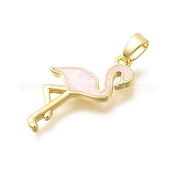 Brass Enamel Pendants&nbsp;KK-B187-14G-01