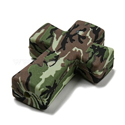 Cross with Flower Silicone Focal Beads&nbsp;SIL-G006-02E