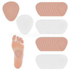 48Pcs 2 Colors Teardrop Self-adhesive Felt Shoe Sole Grips&nbsp;DIY-WR0005-17