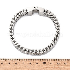 304 Stainless Steel Wheat Chain Bracelets for Women Men&nbsp;BJEW-R018-12P