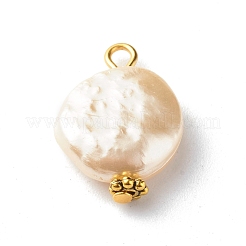 ABS Plastic Imitation Pearl Beads Pendant&nbsp;PALLOY-JF00834