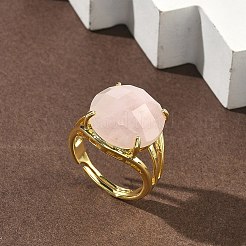Brass Cuff Open Rings&nbsp;RJEW-D347-05G-16