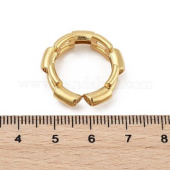 Brass Micro Pave Clear Cubic Zirconia Finger Rings for Women&nbsp;RJEW-S622-10G