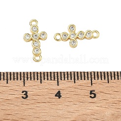 Brass Micro Pave Clear Cubic Zirconia Pendants&nbsp;KK-H259-02B-G