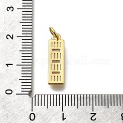 Brass Micro Pave Cubic Zirconia Pendants&nbsp;KK-P295-36G