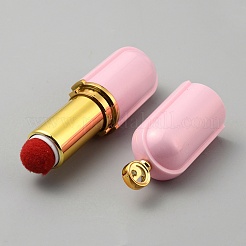 Lipstick Shape Plastic with Alloy Cross Stitch Storage Tool&nbsp;AJEW-WH20008-05B-G