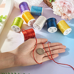 8 Rolls 8 Colors Polyester Cord&nbsp;OCOR-TA0003-50