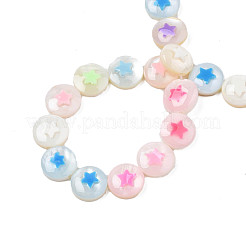 Natural Freshwater Shell Enamel Beads&nbsp;SHEL-N026-193