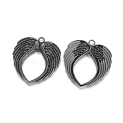 Tibetan Style Alloy Wing Large Pendants&nbsp;TIBEP-S100-B-NR