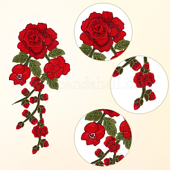 6Pcs 3 Styles & 2 Pairs 2 Styles Computerized Embroidery Cloth Iron on/Sew on Patches&nbsp;PATC-CY0003-97