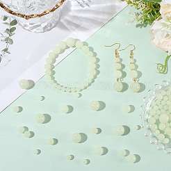 100Pcs 4 Styles Luminous Round Glass Beads&nbsp;GGLA-SC0001-20C