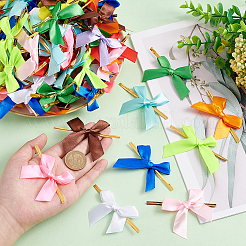 192Pcs 12 Colors Polyester Packaging Ribbon Bows&nbsp;DIY-PH0013-56