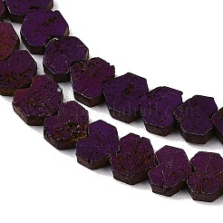 Electroplated Natural Lava Rock Beads Strands&nbsp;G-K388-04B-10