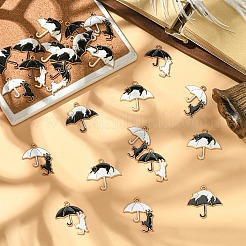 12Pcs 4 Styles Alloy Enamel Pendants&nbsp;ENAM-YW0006-12