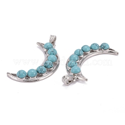 Synthetic Turquoise Big Pendants&nbsp;PALLOY-I204-01P