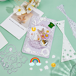 2 Styles Saint Patrick's Day Cutting Dies Stencils&nbsp;DIY-CP0012-02