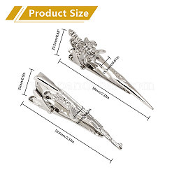 2Pcs 2 Style Brass Tie Clip&nbsp;FIND-CA0008-55
