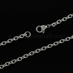 Tarnish Resistant 304 Stainless Steel Cable Chains Necklaces&nbsp;STAS-S029-03