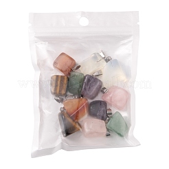12Pcs 6 Style Natural & Synthetic Gemstone Pendants&nbsp;G-FS0001-35