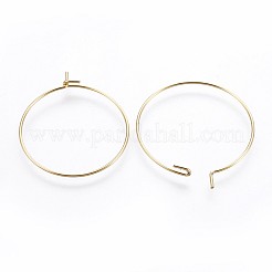 316 Surgical Stainless Steel Hoop Earring Findings&nbsp;X-STAS-P221-01B-G