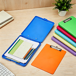 7Pcs 7 Colors Rectangle Plastic Clipboards&nbsp;AJEW-GA0010-13