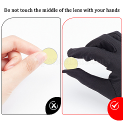 3Pcs K9 Glass Reflective Lens&nbsp;AJEW-WR0002-23A