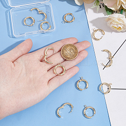12Pcs 201 Stainless Steel Hoop Earrings&nbsp;STAS-UN0056-85