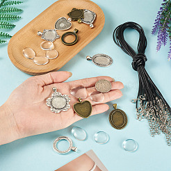 DIY Alloy Pendant Necklaces Making Kits&nbsp;DIY-TA0012-21