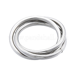 Non-Tarnish 201 Stainless Steel Triple Criss Cross Finger Ring for Women&nbsp;RJEW-N043-19P