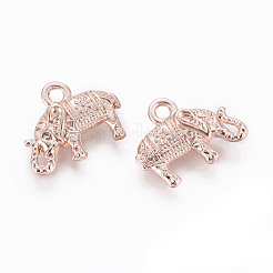 Alloy Animal Pendants&nbsp;PALLOY-J169-27RG-NR